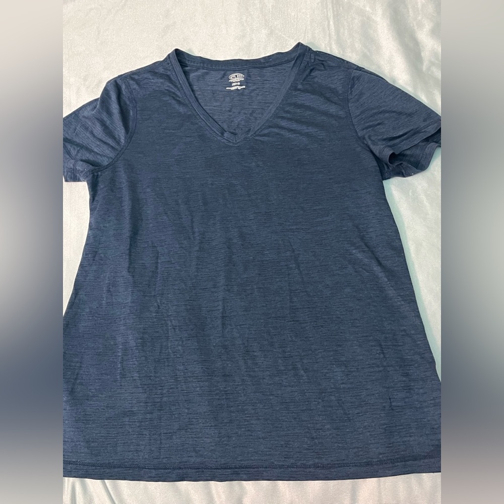 Athletic Works Heather Blue Short Sleeve Tee